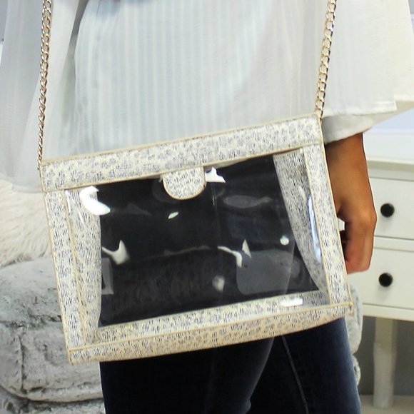 Animal Print Clear Stadium Bag - Picture 2 of 3